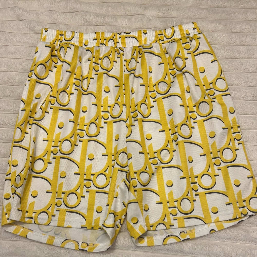 Men’s XL Christian Dior AOP Mesh Excellent Condition Athletic Shorts REPOSH